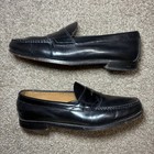 Gh Bass Weejuns Penny Loafers Men 10 5 Black Leather Preppy Dress Shoes Vintage