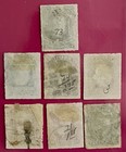 Antique Brazil 1866 Set Of Imperf Stamps Emperor Dom Pedro Used