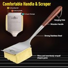 Bristle-free with Extended Luxurious Rosewood Handle unique Steam Grill Brush
