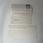 Vintage The Doors Poster Mail Away Order Form With Envelope Jim Morrison