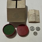 Vintage C1939 S s  Adams Nickel To Penny To Dime Wooden Coin Vase Box