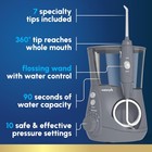 Waterpik Aquarius Wp-667cd Water Flosser Gray 10 Settings 22 Oz