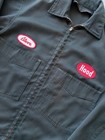 Vintage 1950s - 1960s Hood Milk Jewell Uniforms Inc Union Made Green Work Jacket