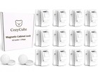 Magnetic Cabinet Locks Baby Proofing Kit - 12 Locks   2 Keys  No Drill Adhesive