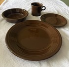 Fiesta Homer Laughlin 4 Pc Place Setting Chocolate