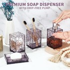 Lavender Purple Bathroom Accessories Set With Toothbrush Holder Soap Dispenser T