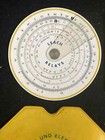 Vintage Concise No 28 Circular Slide Rule Japan  Branded Reach Relais  W Manual