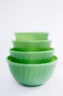 Fire King Swirl Bowl Stands For Complete Set Of 5 Bowls - 4 Stands