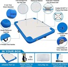 Used 6 x12  Inflatable Lake Deck none-slip Surface Swim Deck W  Air Pump