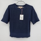 Kilte Collection Matching Set Nicci Crochet Tee   Alex Shorts Navy Size S m