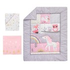 Bedtime Originals Rainbow Unicorn 3-piece Crib Bedding Set - Pink  Purple