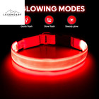 Led Dog Collar - Usb Rechargeable Glowing Pet Collar Light - Adjustable Light U