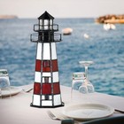 A0016 Tiffany Lighthouse Lamp Stained Glass Accent Table Lamp Night Light For   