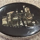 Vintage Railroad Train Steam Locomotive Belt Buckle Made In Usa