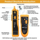 Rj45 Rj11 Cable Tester Network Tracer Wire Toner Cat5 Cat6 Kit Tool