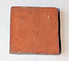 Antique Arts   Crafts Dragon Mythical Beast Relief Tile  Red Clay  Approx 2 3 4 