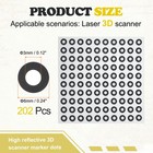 202pcs Inner 3mm Outer 6mm Diffusion Reflective 3d Scanning Dots