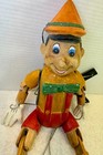 Vintage Wooden Pinocchio Marionette Puppet Hand Carved   Painted String Puppet