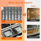 24qt Dual Zone Air Fryer Oven With Rotisserie