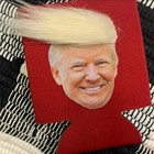 Donald Trump W  Hair Beer Cup Koozie  2 Pack   Huggie Pop Soda Can Cooler 2024