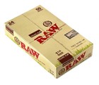 Raw Organic Unrefined 1   Rolling Papers     24 Pack Full Box 1 25 Size  50 Leaves