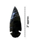 100  Large Arrowheads 2    Black Obsidian  real hand Knapped spear stone mineral