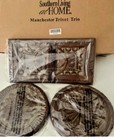 New Southern Living At Home Manchester Trivet Trio 3 Pc  Set Wall Decor Plaques