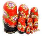 1997 Hand Painted Signed Russian Wooden Nesting Doll -matrioshka Fairy Tale  173