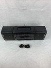 Sony Cfs-w320 Am fm Double Cassette Eq Removable Speaker Boombox Vintage Rare