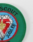 Vintage 75th Diamond Jubilee Boy Scout Camp Green Border Boy Scout Camp Patch