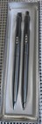 A034 Vintage 512 Paper Mate Pen   Pencil Set Chrome  Original Box Double Heart