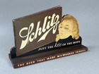 Rare 1940s Schlitz Beer Girl Kiss Of The Hops Kcs Back Bar Display Sign Lady Adv