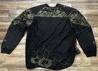 Planet Eclipse Jersey Mens L Black Green Camo Padded Paintball Shirt Long Sleeve