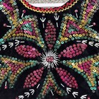 Vintage Polish European Black Velvet Beaded Sequins Polk Vest German Corset Read