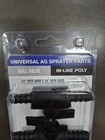 Universal Ag Sprayer Parts Pbv-38hb-csk Ball Valve 3 8 Hb X 3 8 Hb Poly New  2pk