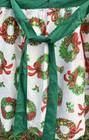 Vintage Christmas Half Apron Mid Century Modern Holly Berry White Red