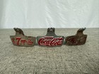 Vintage Coca Cola Star X Wall Mount Bottle Openers Lot - Script Logo Advertising