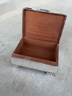 Vintage Sterling Silver Box 1951 Jb Chatterley   Sons Ltd Birmingham Cedar Lined