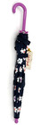 Girls Flower Printed Stick Umbrella Cat   Jack Navy
