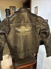 Harley-davidson 100th Anniversary Leather Motorcycle Jacket Woman Med 1903-2003