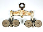 Large Richards Wilcox Barn Door Pulley Hanger Track Roller Trolly Cast Iron Vtg