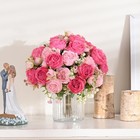 Realistic Artificial Peony Flowers Faux Silk Bouquet Home Wedding Decor New