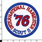 1976 International Harvester Scout Ii Embroidered Patch White r blue Iron sew-on