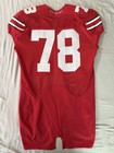 Rare 2014 Ohio State Buckeyes Football  Game Worn Used Scarlet Jersey  78