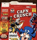 Vintage 1998 Cap n Crunch Cereal Box W  X-men Trading Card Offer - Bilingual