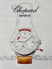 1988 Chopard 1000 Mille Miglia Chronograph Advertising Poster Jaguar Maserati  