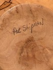 Hand Turned Wooden Vase Birdseye Burl Wood Tree Stump Natural Pat Shipman Signed