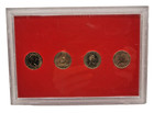1983 One Pound Pieces Set - Uk  Jersey  Guernsey  Isle Of Man - Rare First Issue