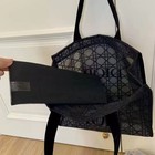 Newdior Vip Gift Beauty Mesh Tote Bag Beach Pouch Bag Case Storage Black Gold