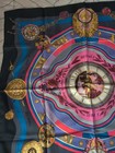 Hermes Purple And Black Parmi Les Fleurs Scarf In Excellent Condition With Box 